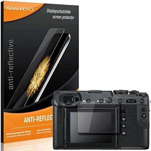 Produktbild: SWIDO Schutzfolie für Fujifilm GFX 50R (2 Stück) Anti-Reflex MATT Entspiegelnd, Hoher Härtegrad, Schutz vor Kratzer/Folie, Displayschutz, Displayschutzfolie, Panzerglas-Folie