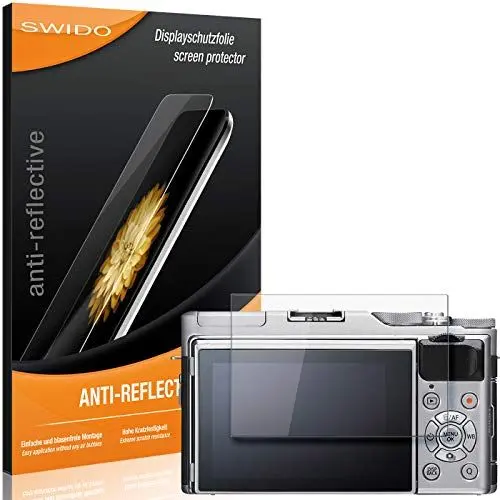 Produktbild: SWIDO Schutzfolie für Fujifilm X-A5 (2 Stück) Anti-Reflex MATT Entspiegelnd, Hoher Härtegrad, Schutz vor Kratzer/Folie, Displayschutz, Displayschutzfolie, Panzerglas-Folie