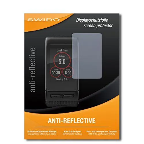 Produktbild: SWIDO Schutzfolie für Garmin vivoactive HR (2 Stück) Anti-Reflex MATT Entspiegelnd, Hoher Härtegrad, Schutz vor Kratzer/Displayschutz, Displayschutzfolie, Panzerglas-Folie