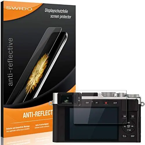 Produktbild: SWIDO Schutzfolie für Leica D-Lux 7 (2 Stück) Anti-Reflex MATT Entspiegelnd, Hoher Härtegrad, Schutz vor Kratzer/Folie, Displayschutz, Displayschutzfolie, Panzerglas-Folie