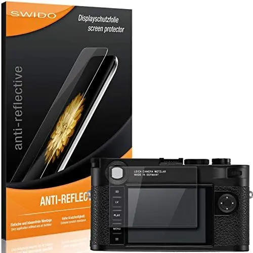 Produktbild: SWIDO Schutzfolie für Leica M10 (2 Stück) Anti-Reflex MATT Entspiegelnd, Hoher Härtegrad, Schutz vor Kratzer/Folie, Displayschutz, Displayschutzfolie, Panzerglas-Folie