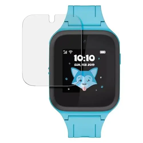 Produktbild: SWIDO Schutzfolie kompatibel mit TCL Movetime Family Watch MT40 (2 Stück) Kristall-Klar, Hoher Härtegrad, Schutz vor Kratzer, Glasfolie, Displayschutz, Displayschutzfolie, Panzerglas-Folie