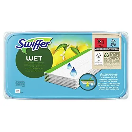 Produktbild: Swiffer Bodenwischer Feuchte Bodentücher Nachfüllpackung Mit Frischem Zitrusduft, Für Eine Schnelle Und Einfache Reinigung