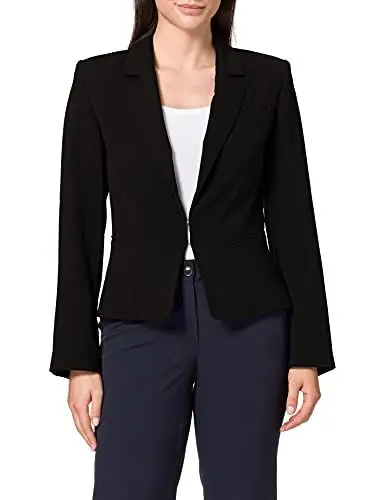Produktbild: Swing Damen Blazer mit Häckchen Verschluss , Schwarz (Black 100), 38