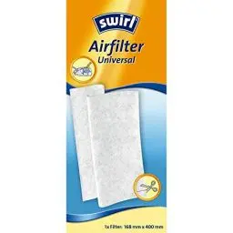 Produktbild: Swirl Airfilter Universal (für Staubsauger, Zuschneidbarer Filter für saubere Staubsaugerabluft, Geeignet z.B. für AEG, Philips, Kärcher, Miele, Siemens, Rowenta, Samsung, Bosch)
