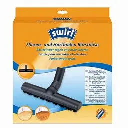 Produktbild: Swirl Fliesen und Hartböden Bürstdüse (Staubsaugerdüse mit Bürstenleiste aus Naturhaar, 32mm-35mm, Passend z.B. für Miele, Siemens, Bosch, Philips, Kärcher, AEG, Samsung, Rowenta)