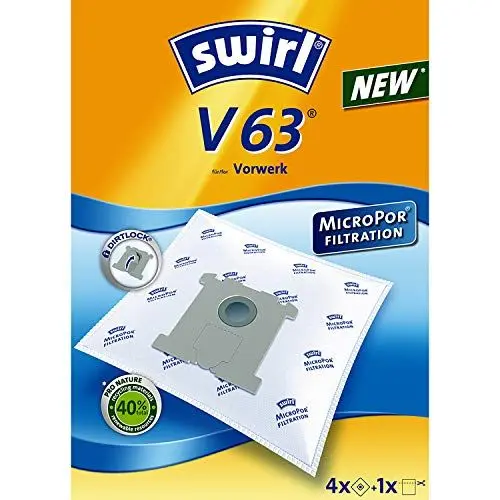 Produktbild: Swirl V 63 SW10619 Staubsaugerbeutel MP, Weiß