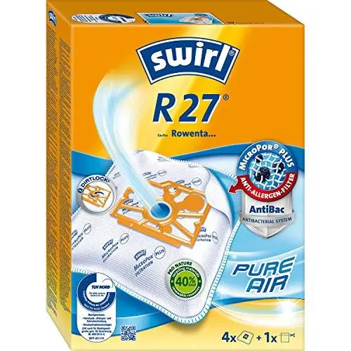Produktbild: Swirl® Y 98 EcoPor® Staubsaugerbeutel für Bomann, Clatronic, ok., Tristar, 4 Beutel