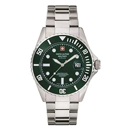Produktbild: Swiss Alpine Military Herren Uhr Analog Quarz 7053.1134SAM Edelstahl