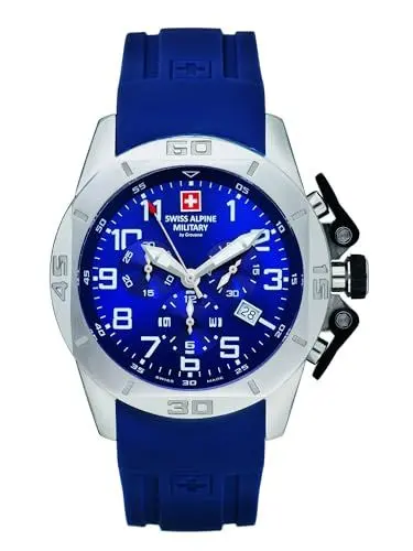 Produktbild: Swiss Alpine Military Herren Uhr Chrono 7063.9835SAM Silikon