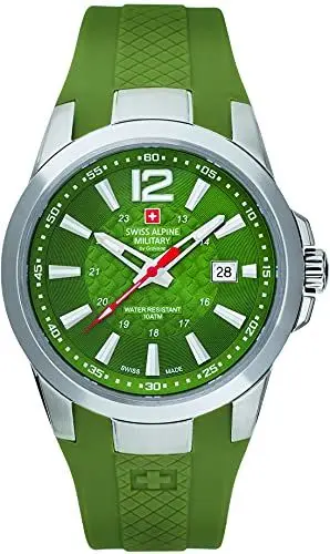 Produktbild: Swiss Alpine Military by Grovana Herrenuhr olive 7058.1838 10ATM Swiss Made