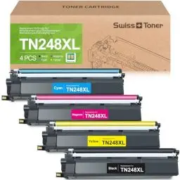 Produktbild: swiss toner Kompatibel für Brother TN248XL TN248 Toner für Brother MFC-L3760CDW Toner Brother DCP-L3560CDW Toner MFC-L3740CDW MFC-L3740CDWE HL-L3240CDW HL-L3220CW HL-L3220CWE, 4-Pack