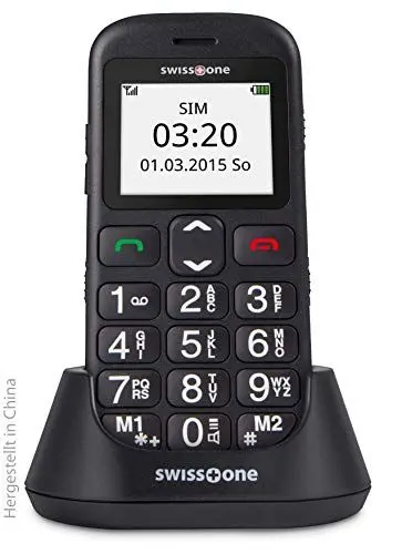 Produktbild: swisstone BBM 320c - GSM- All Carriers 1 GB Mobiltelefon mit großem beleuchtetem Farbdisplay, schwarz