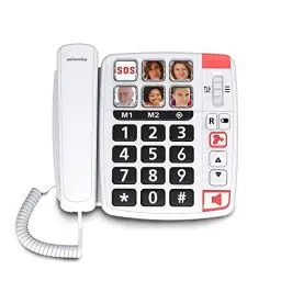 Produktbild: Swissvoice Xtra 1110 schnurgebundenes Telefon mit extra großen Tasten, sechs Foto-Direktwahltasten, Laute Klingeltöne, Hörgerätekompatibel