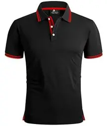Produktbild: geeksport Poloshirts Herren Kurzarm Tennis Slim Fit Golf Polo Shirt Männer Sport Schnelltrocknend Atmungsaktiv Polohemd Sommer Outdoor Golf T-Shirt(Himmelblau-XL)