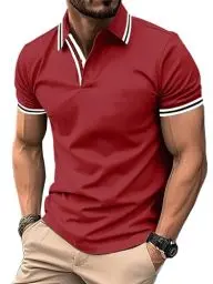 Produktbild: SwissWell Herren Poloshirt Kurzarm Atmungsaktiv Tennis Golf Polo Sommer Freizeit Sport Schnelltrocknend T-Shirts Regular Fit