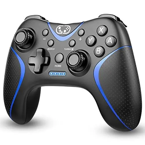 Produktbild: Switch Controller für Nintendo Switch/Switch Lite/Switch OLED,Switch Pro Controller mit Aufwachen,PC Controller,Bluetooth Gamepad mit Programmierbar Button,6-Achsen Gyroskop,Turbo&Auto,Dual Vibration