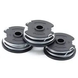 Produktbild: SWNKDG 3 Stücke Fadenspulen Rasentrimmer Faden Ersatzspulen für LIDL Parkside Akku-Rasentrimmer PRTA 20-Li A1,B2,C3··PRT 550 A1, A3··PRT 300 A1-2x4m 1,6mm