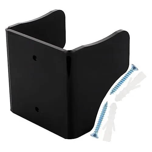 Produktbild: SWOOMEY 1 Satz Gitarren-bass-abstellgleis Gitarrenwandregal Wandhalterung Für Gitarre Bassständer E-gitarren-aufhänger Bass-ukulele Gitarren-hängegestell Uhr Aufkleben Haken Acryl Black