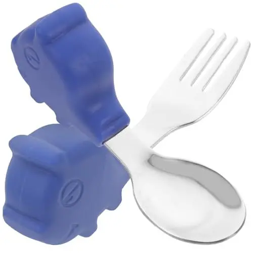 Produktbild: SWOOMEY 1 Satz -Löffel-Kombination für Kinder -Besteck Löffel zum Füttern von Säuglingen babygeschirr set Esslernbesteck Fütterungsgabel Trainingsgeschirr für Babys Ein Stück