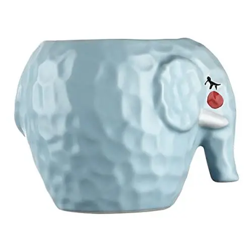 Produktbild: SWOOMEY 1stk Elefant Weinglas Cocktailglas Aus Keramik Tiki-becher Cocktailbecher Bargläser Hawaiianische Party-barware Weinbecher Weinkelche Make-up-pinseltopf Bankett Vereist
