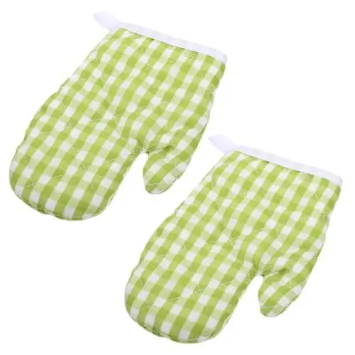 Produktbild: SWOOMEY 2st Ofenhandschuhe Grillhandschuhe Spielset-zubehör Für Die Kinderküche Kochen, Ofenfeste Handschuhe Mikrowellenhandschuhe Backhandschuhe Polyester Kleinkind rutschfest Spielzeug