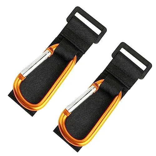 Produktbild: SWOOMEY 2st Wagenhaken Universeller Kinderwagen Geldbörse D-ring-haken Buggy-clips Schwimmzubehör Geldbörse Für Den Schlüsselbund Rollerzubehör Draussen Mutter Pu Komponente