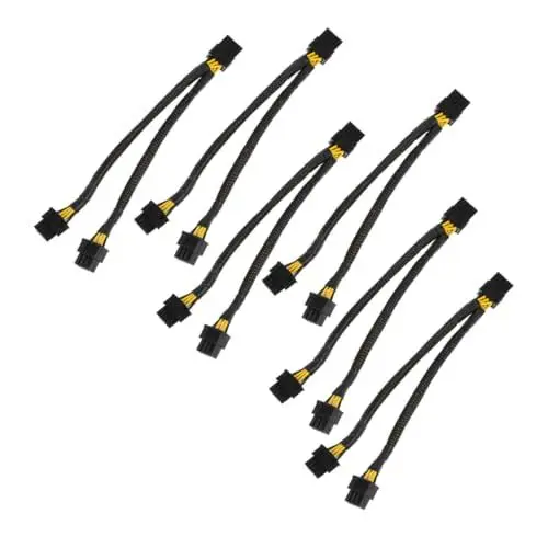 Produktbild: SWOOMEY 6St Grafikkarte Kabel gpu verlängerungskabel Kabel für Grafikkarten gpu stromkabel Express-Netzkabel Stromleitung gpu-netzkabel Splitter-Stromkabel verlängern verzinntes Kupfer