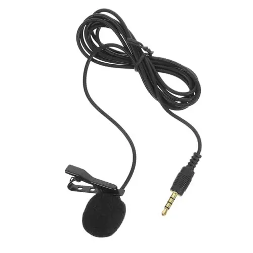 Produktbild: SWOOMEY Telefonmikrofon Mikrofonclip an Telefon-Lavalier-Mikrofon 3,5-mm-Mikrofon Mini-Mikrofon ansteckmikrofon Mikrofon 3,5 mm Lavaliermikrofon Kamera Video Shirt kleines Mikrofon Metall