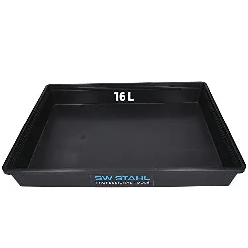 Produktbild: SW-Stahl 07376L Universal Auffangwanne I 56 x 43 x 8,5cm große Kunststoffwanne I 16 Liter Fassungsvermögen I Made in Germany