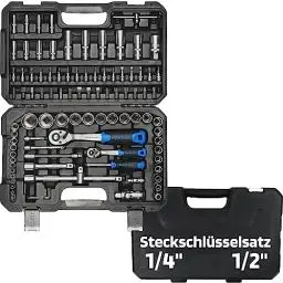 Produktbild: SW-Stahl 07797L Steckschlüsselsatz 97 teilig I Nusskasten mit Ratsche 1/4