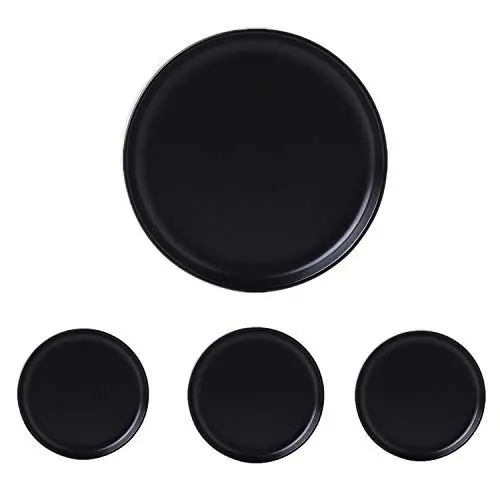 Produktbild: Swuut Vorspeisenteller aus Keramik, Matt Mini Teller, 15 cm Brotteller, Dessertteller 4 Stück(Schwarz)