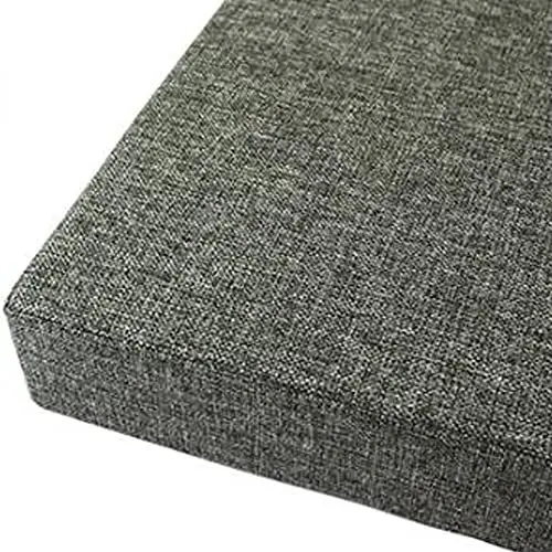 Produktbild: SXGCH Quadratische Stuhlkissen, 40 cm x 45 cm, 5/8 cm gepolsterte Sitzkissen, Stuhlkissen, Gartenkissen für den Außenbereich (40 x 40 x 5 cm, Dunkelgrau)