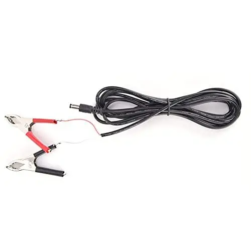 Produktbild: Sxhlseller 2-teiliger DC-Stecker Zum Krokodilklemmenkabel, 3 Meter 12V / 24V Krokodilklemmenkabel für LED-Stromanschluss und Andere Verwandte Kleine Elektrogeräte Batterieanschluss