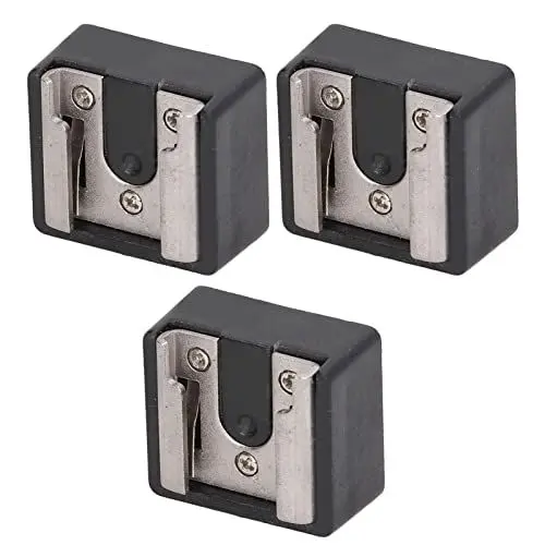 Produktbild: Sxhlseller 3 PCS Blitzschuh-Adapter, Metall-Blitzschuhhalterung mit 1/4-Zoll-Schraubgewinde, Blitzschuh-Schraubadapter für Stativ, Einbeinstativ, Kugelkopf