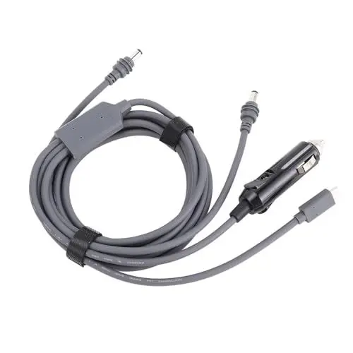 Produktbild: Sxhlseller 3-inMini-Kabel, DC-Stecker Typ C 12 V 24 V, Auto-Adapter-Eingang auf DC-Stromkabel, 18 AWG Ladekabel, Ersatz für Satellitenschüsselantenne