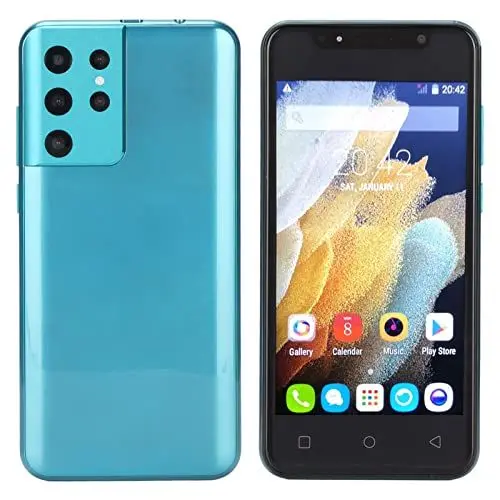 Produktbild: Sxhlseller Smartphone, Entsperrtes 6,1-Zoll-Handy, HD Plus-Bildschirm, Dual-SIM-Dual-Standby-Handy, Unterstützung der Gesichtserkennung mit WiFi BT FM GPS(Grün)
