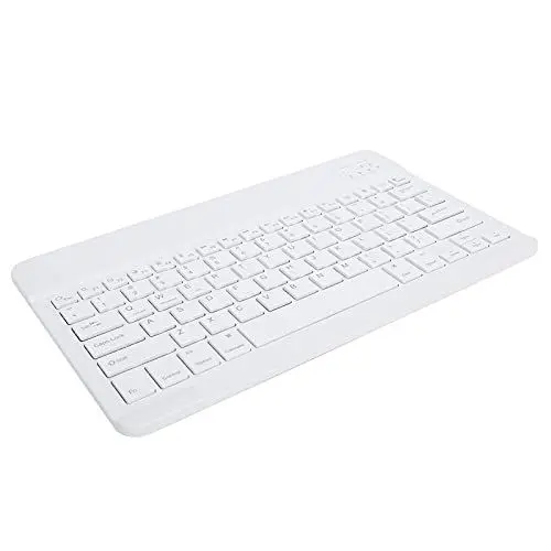 Produktbild: Sxhlseller Tastatur, Tragbare Kabellose Tastatur Ultradünne 12,9-Zoll-Tastatur für Smartphones, Tablets, Laptops und Desktop-Computer (Weiss)