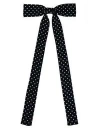 Produktbild: SYAYA Damen-Fliege mit langem Band, Damen-Fliege für Damen-Uniform oder Cosplay, T-Shirt-Zubehör, für Abschlussfeier, WT-01, Schwarze Spitze, Einheitsgröße