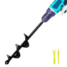 Produktbild: SYITCUN Gartenbohrer Erdbohrer für Bohrmaschine,Pflanzbohrer für Akkuschrauber,Grabungswerkzeug zum Pflanzen,Schwerlast Blume Pflanzgefäße Schnecke zum Löcher Graben,Solider Schaft Spiralbohrer 4X22cm