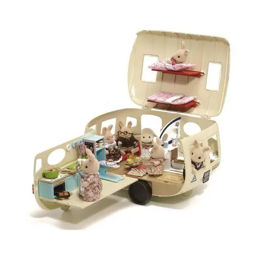 Produktbild: Sylvanian Families 5489 Wohnwagen - Puppenhaus Auto Spielset