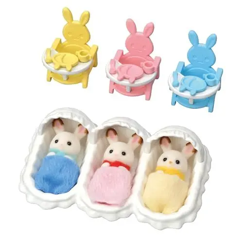 Produktbild: Sylvanian Families L5532 Erstausstattung für Drillinge - Puppenhaus Spielset