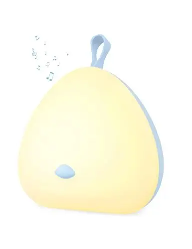 Produktbild: sympa Baby Nachtlicht, 2 in 1 LED Nachtlicht, Kinder Touch Steuerung mit Schlafmodus, tragbare Nachttischlampe, Kinderzimmer Nachtlicht, wiederaufladbar zum Stillen, Geschenk für Kinder
