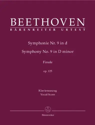 Produktbild: Symphonie Nr. 9 d-Moll op. 125 (Finale). Klavierauszug, Urtextausgabe: Klavierauszug nach dem Urtext
