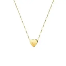 Produktbild: Symretie Goldkette mit Buchstaben C,14K Gold Vergoldet Initiale Halskette,Kleine Kette mit Buchstaben Gold Initial Herz Anhänger Kette für Damen Mädchen