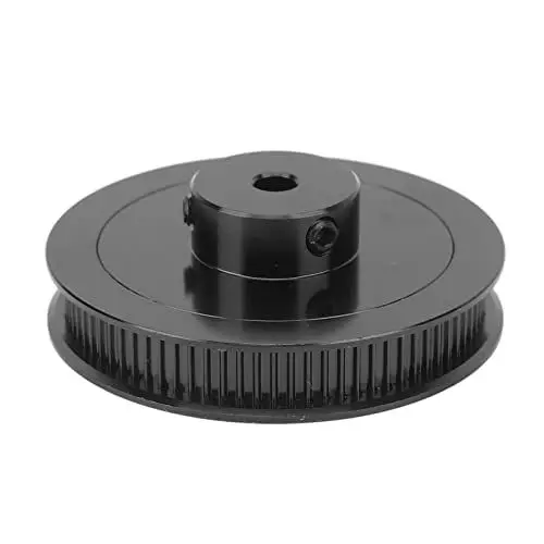 Produktbild: Synchronrad 80 Zähne Synchronisierte Radriemenscheibe Fräsmaschine Gt2 Riemen 5 Mm für 3D-Drucker Stahl-Zahnriemenscheiben (BLACK)