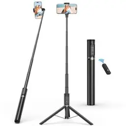 Produktbild: SYNCWIRE 157CM Selfie Stick Handy Stativ Mit FernauslöSer VerstäRkter Ständer,360° Drehbarer Stativ Handyhalterung für Smartphone,Selfie Stick Stativ Kompatibel mit iPhone Samsung Android,Schwarz