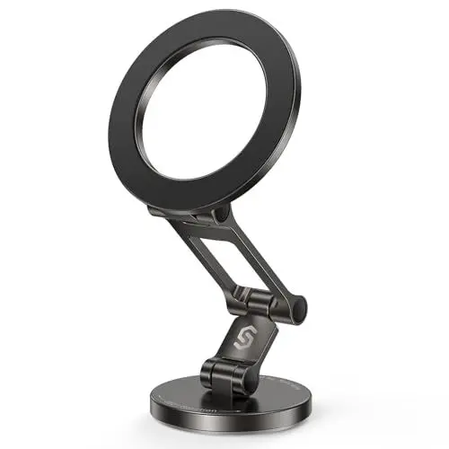 Produktbild: SYNCWIRE MagSafe Autohalterung für Armaturenbrett, Tesla-Bildschirm (Flexibles DREI-Achsen) Magnetischer Handyhalter, 360°-Drehung Autohalterung mit starken Magneten für iPhone 15 14 13 12 & Alle