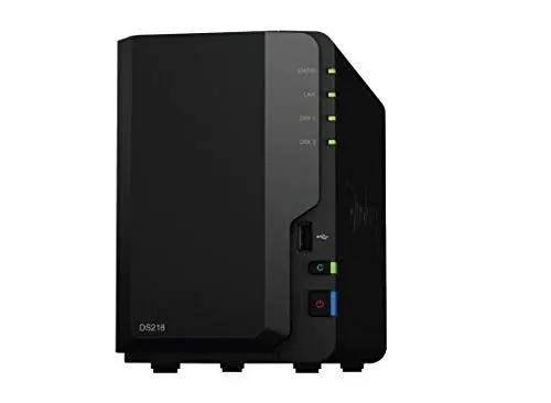 Produktbild: Synology DS218/2G/12T-IW NAS-Systeme 12To Schwarz