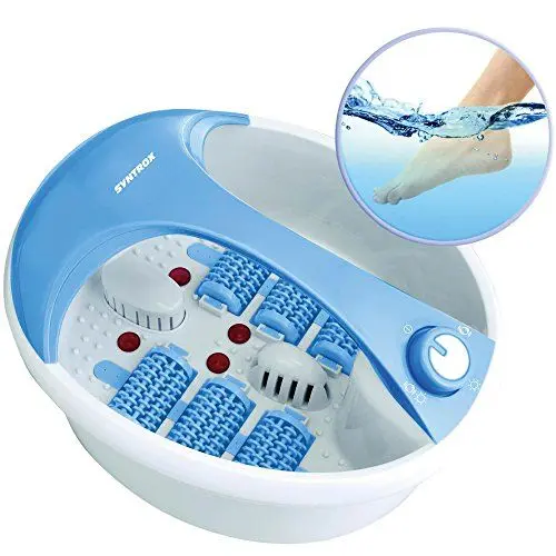 Produktbild: Syntrox Germany Fußsprudelbad Fuss-Reflexzonenmassage Massagegerät FSB-450W Relax mit Infrarotlicht, Vibrations-Sprudelmassage, Wasserheizung